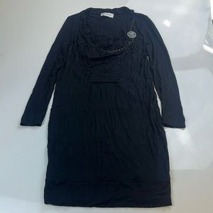 Spago Donna Milano Dress with Necklace Detail S134-5